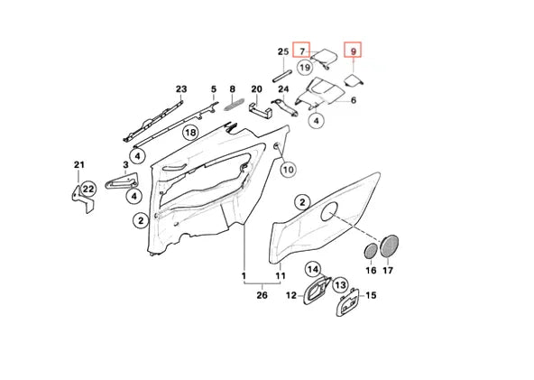 Cache de Couvercle de Capote pour BMW E36 Cabriolet - Revvo