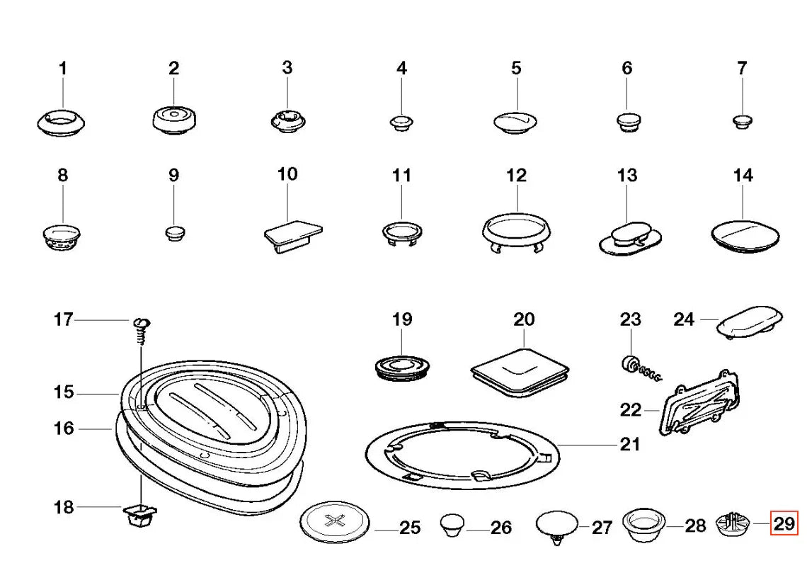 Kit Patins de Levage pour BMW E36 (lot de 4) - Revvo