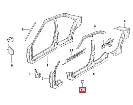 Cache Point de Levage pour BMW Série 3 E36 Berline - Revvo