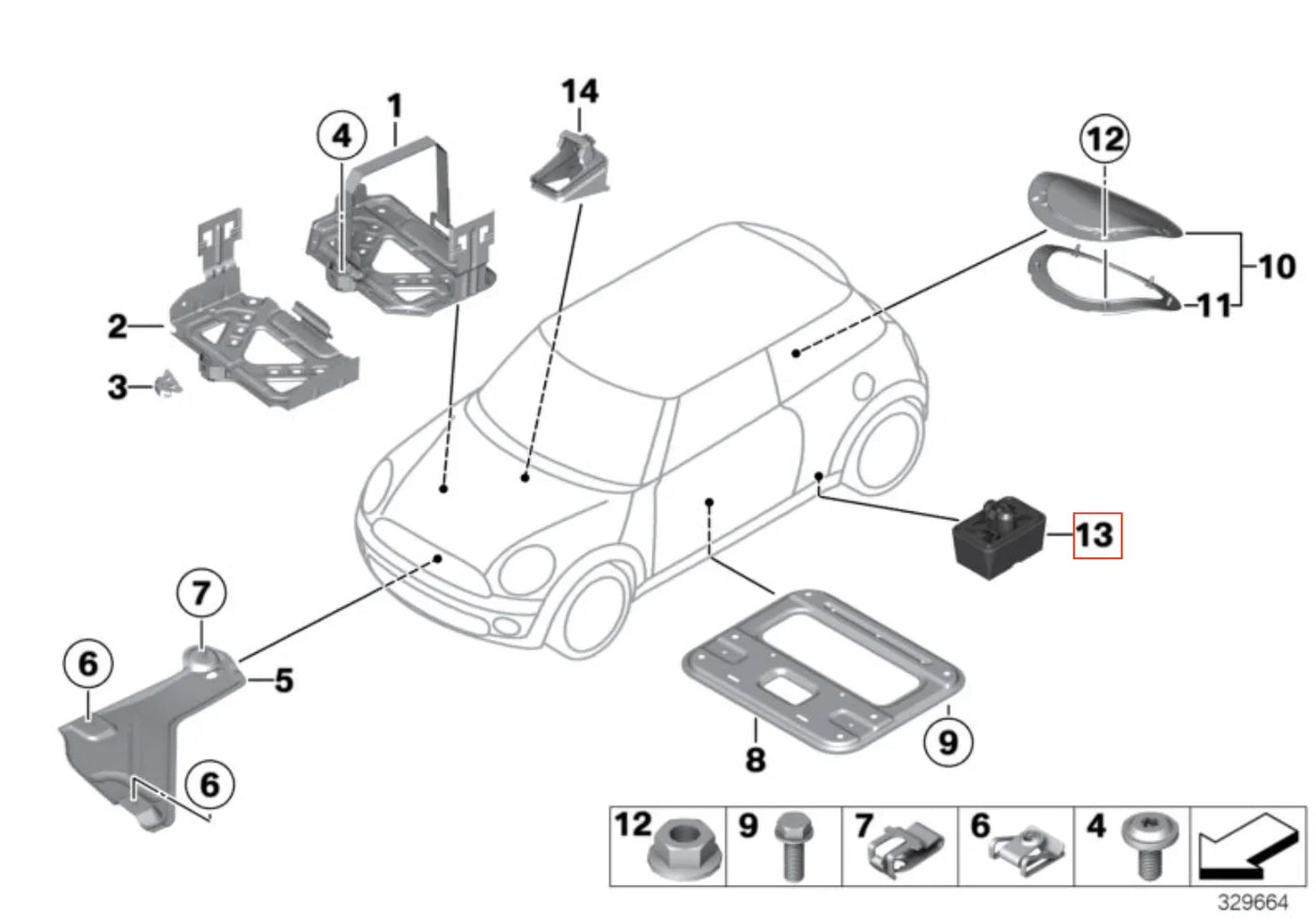 Kit Patins de Levage pour BMW E63, E64, E65, E66, et MINI R50 (lot de 4) - Revvo