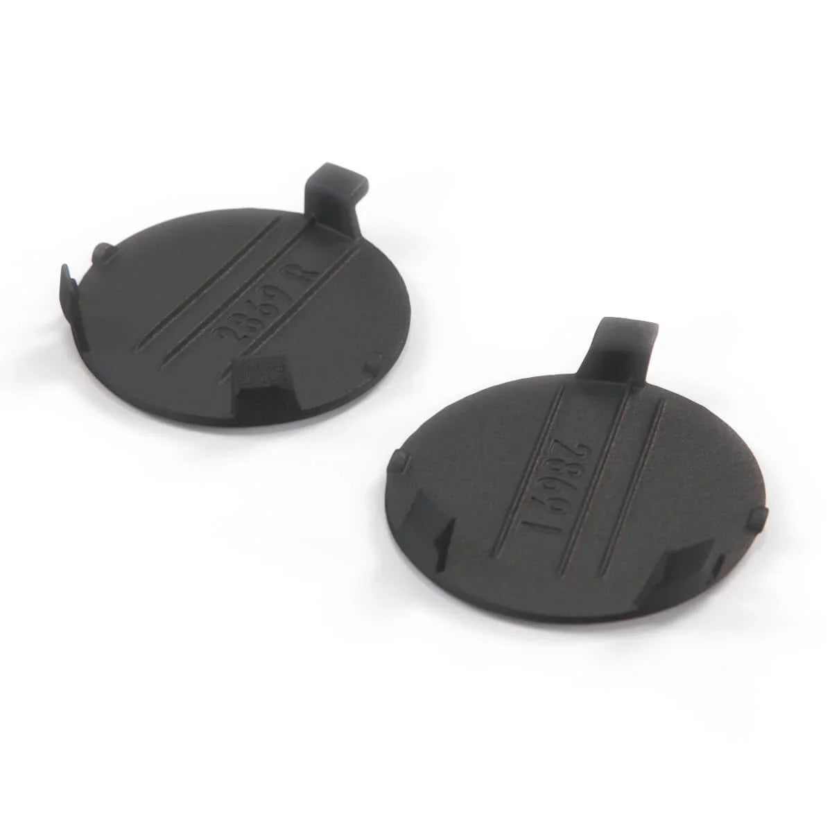 Caches Crochets de Remorquage Avant pour BMW X5 E70 standard phase 1 (2007-2010) - Revvo