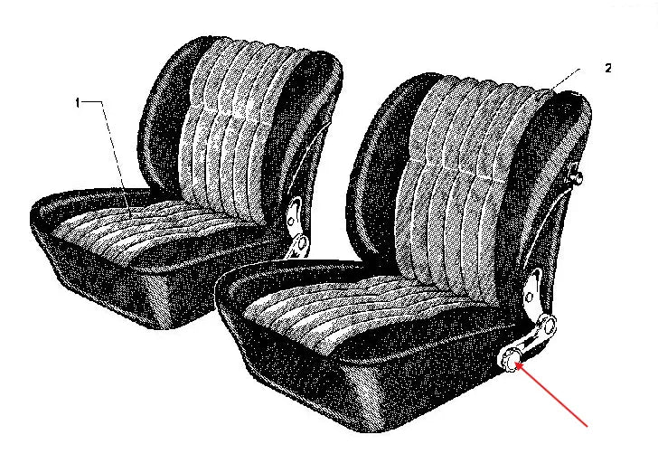 Cache pour Molette de Réglage de Siège de BMW E9 (1968-1975) - Revvo