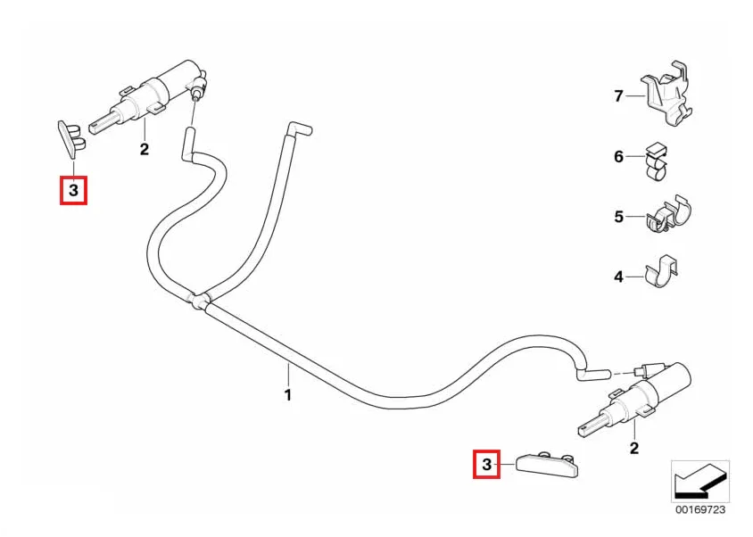 Cache Lave-Phare pour BMW Série 3 E90 et E91 (2005-2012) - Revvo