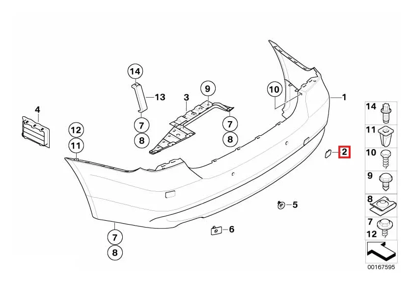 Cache Crochet de Remorquage Arrière pour BMW Série 3 E90 et E91 (2005-2012) - Revvo