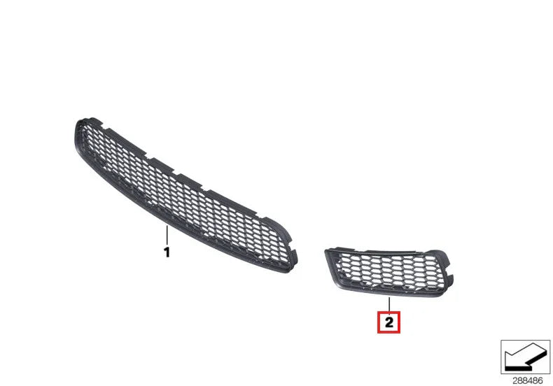 Grille Latérale de Pare-Choc Avant pour BMW M6 F06/F12/F13 (2011-2018) - Revvo