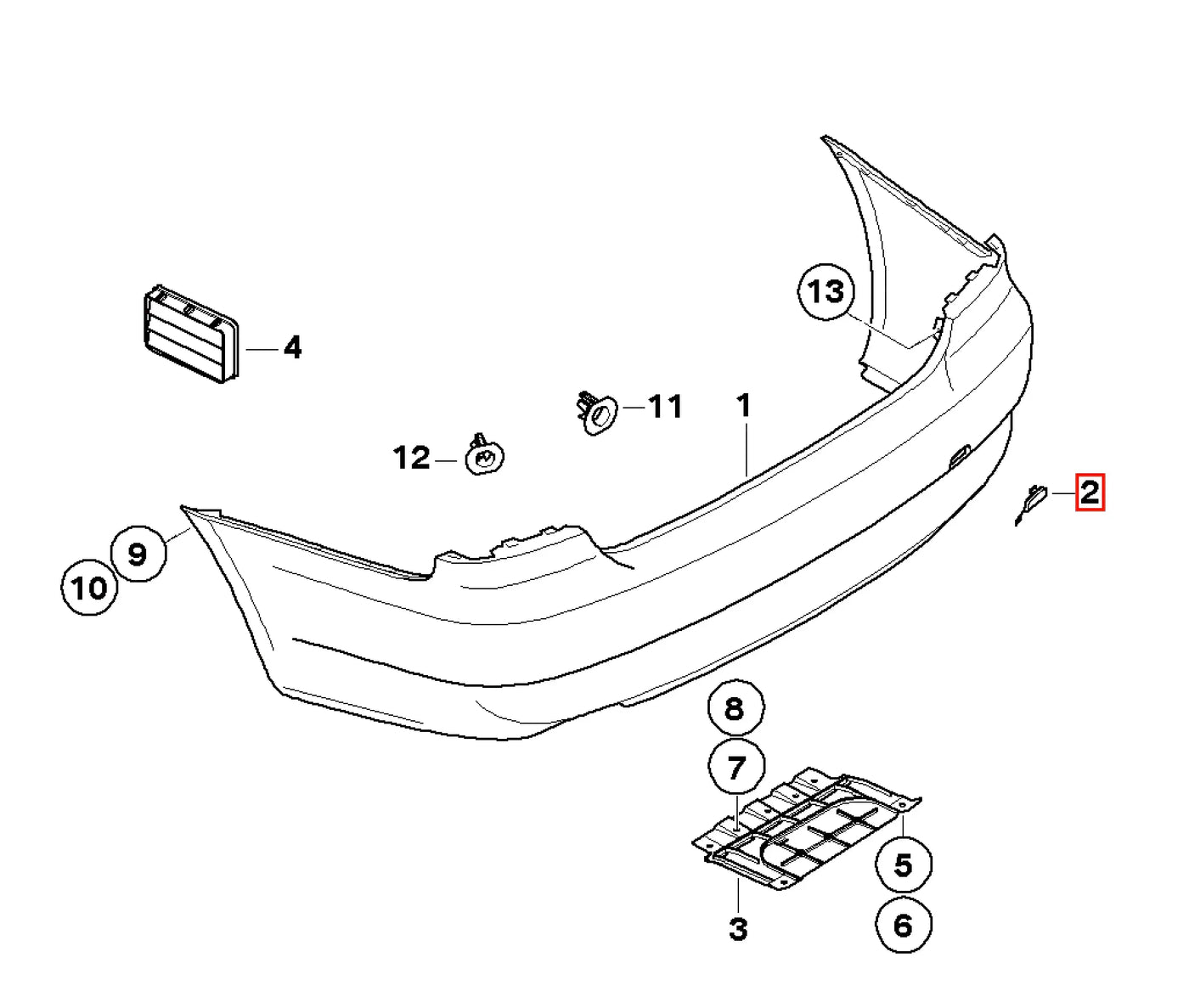 Cache Crochet de Remorquage Arrière - BMW Série 3 E92 E93 - Revvo