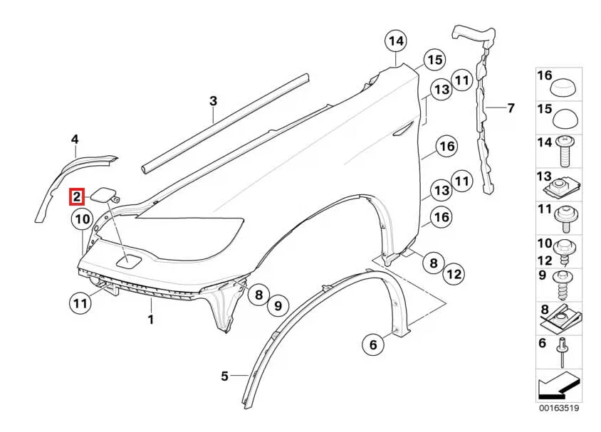 Cache Lave-Phare pour BMW X5 E70 et X6 E71 - Revvo