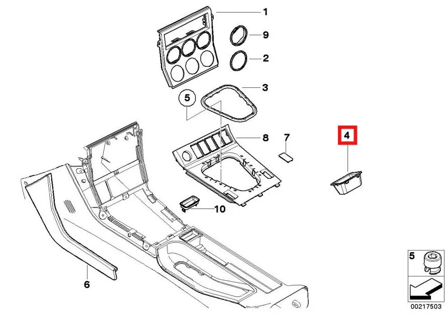 Cadre Bouton Warning pour BMW Z3 - Revvo