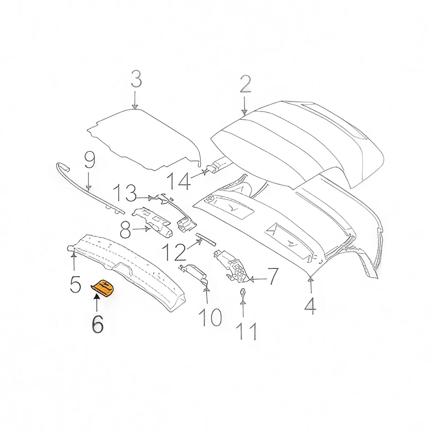 Cache Central Cadre Pare-Brise - BMW Z4 Roadster - Revvo