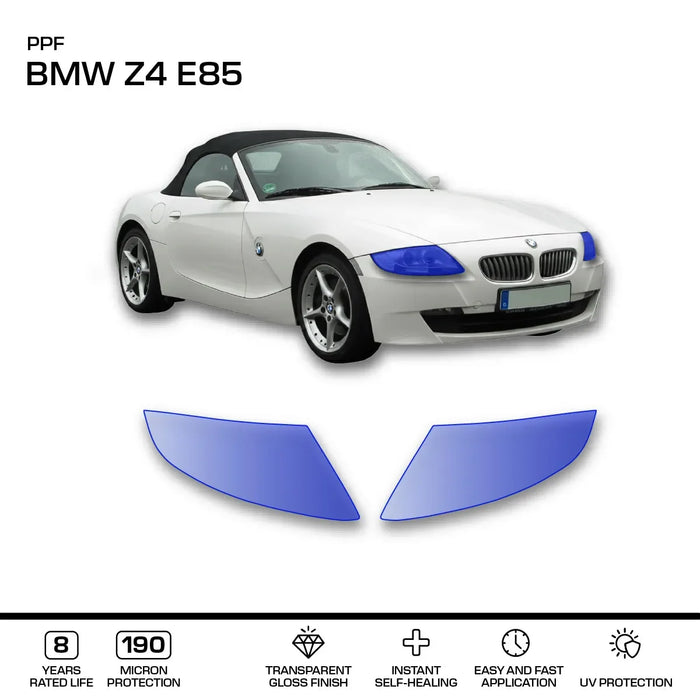 Film de Protection PPF Transparent pour Phares de BMW Z4 E85 / E86 (2003-2008)