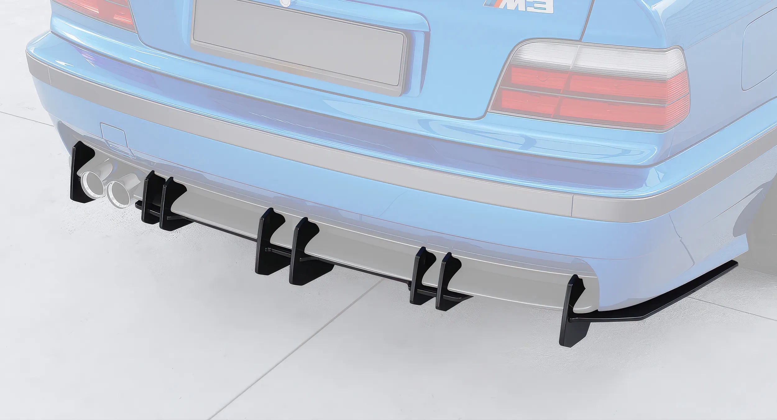 Diffuseur Arrière Racing - BMW Série 3 E36 Pack M / M3 - Revvo