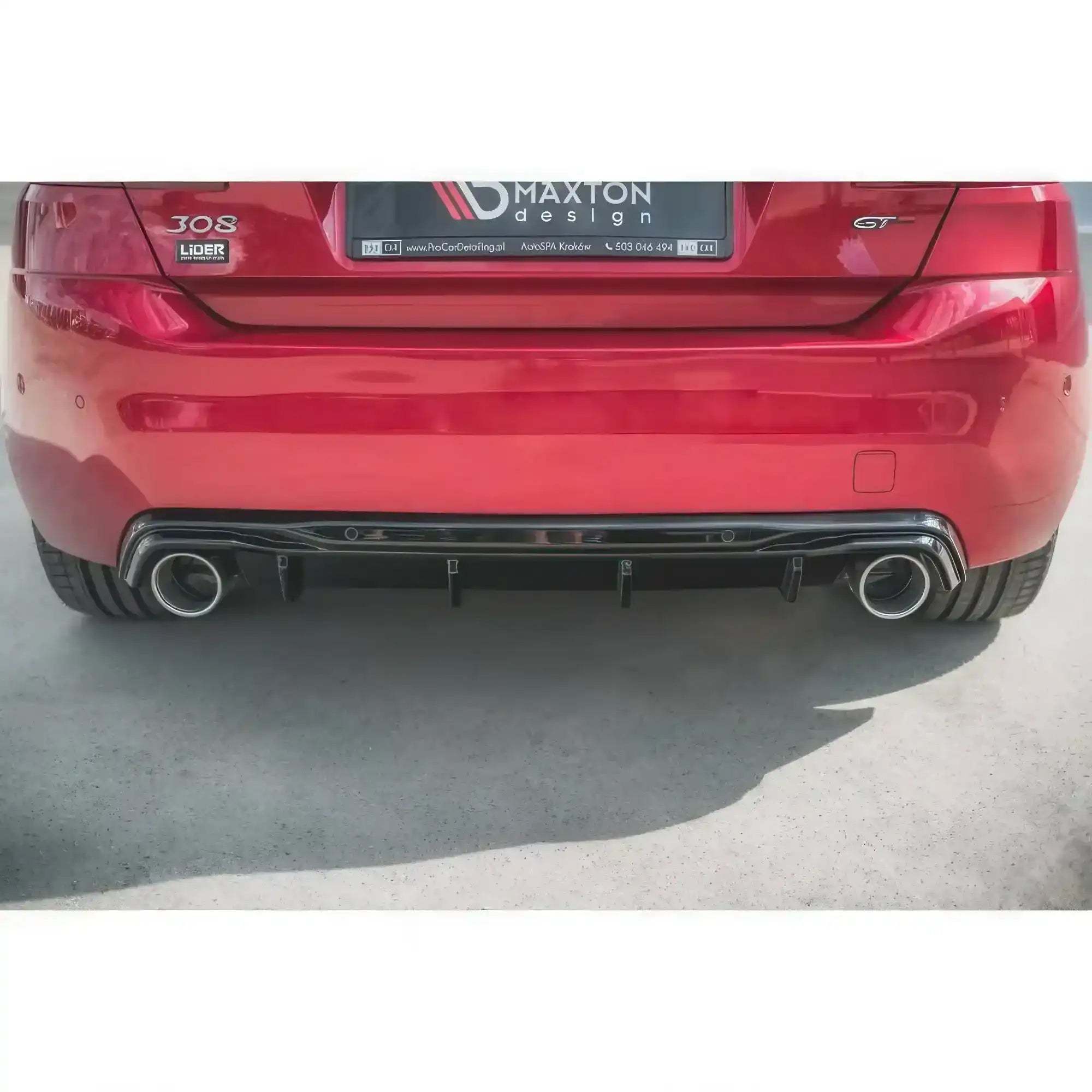 Diffuseur Maxton avec Embouts d'Échappement Peugeot 308 2 GT - Revvo