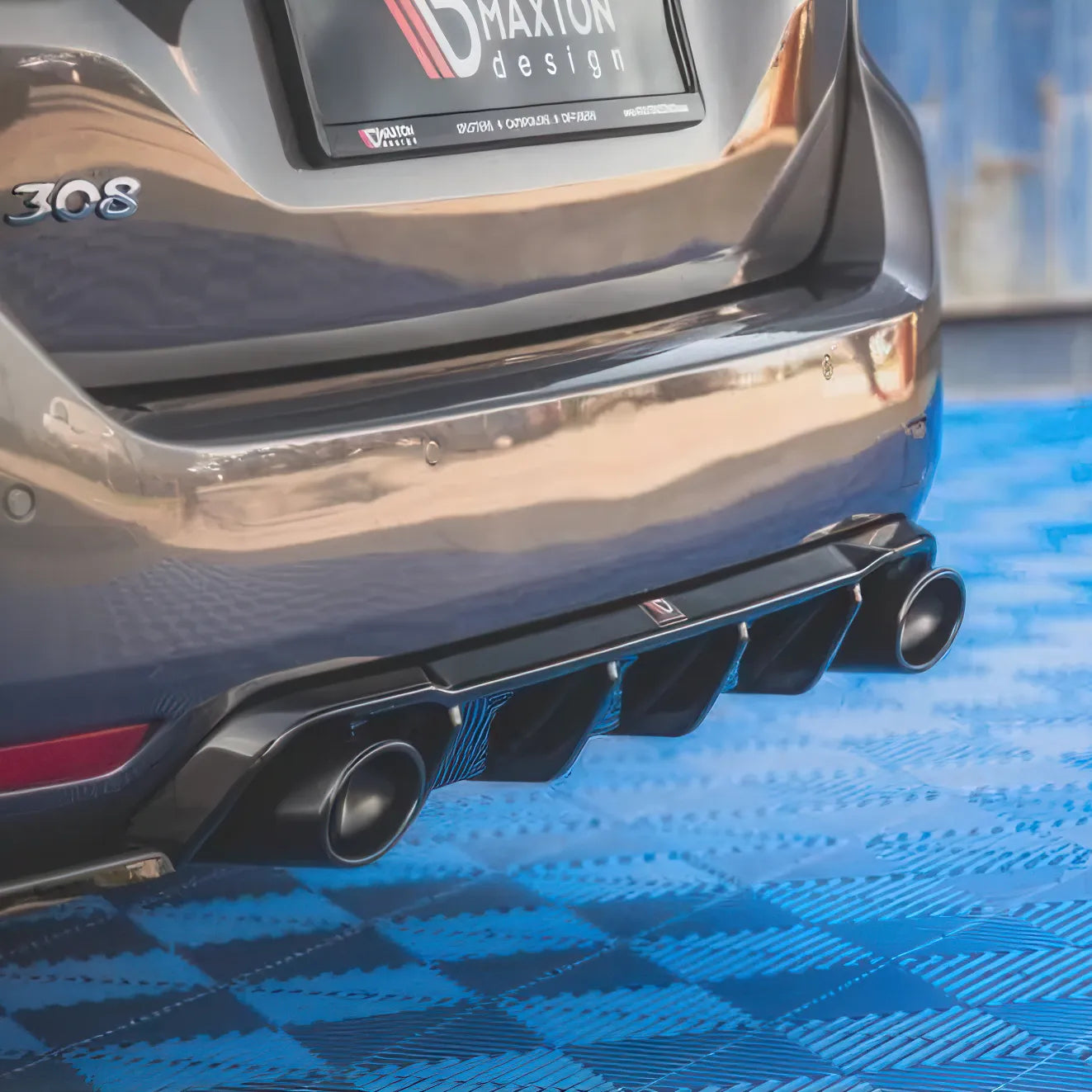 Diffuseur Maxton avec Embouts d'Échappement Peugeot 308 SW 2 - Revvo