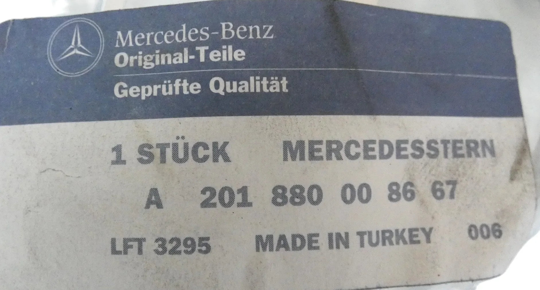 Étoile de Capot Originale Mercedes 190 W201 - Revvo