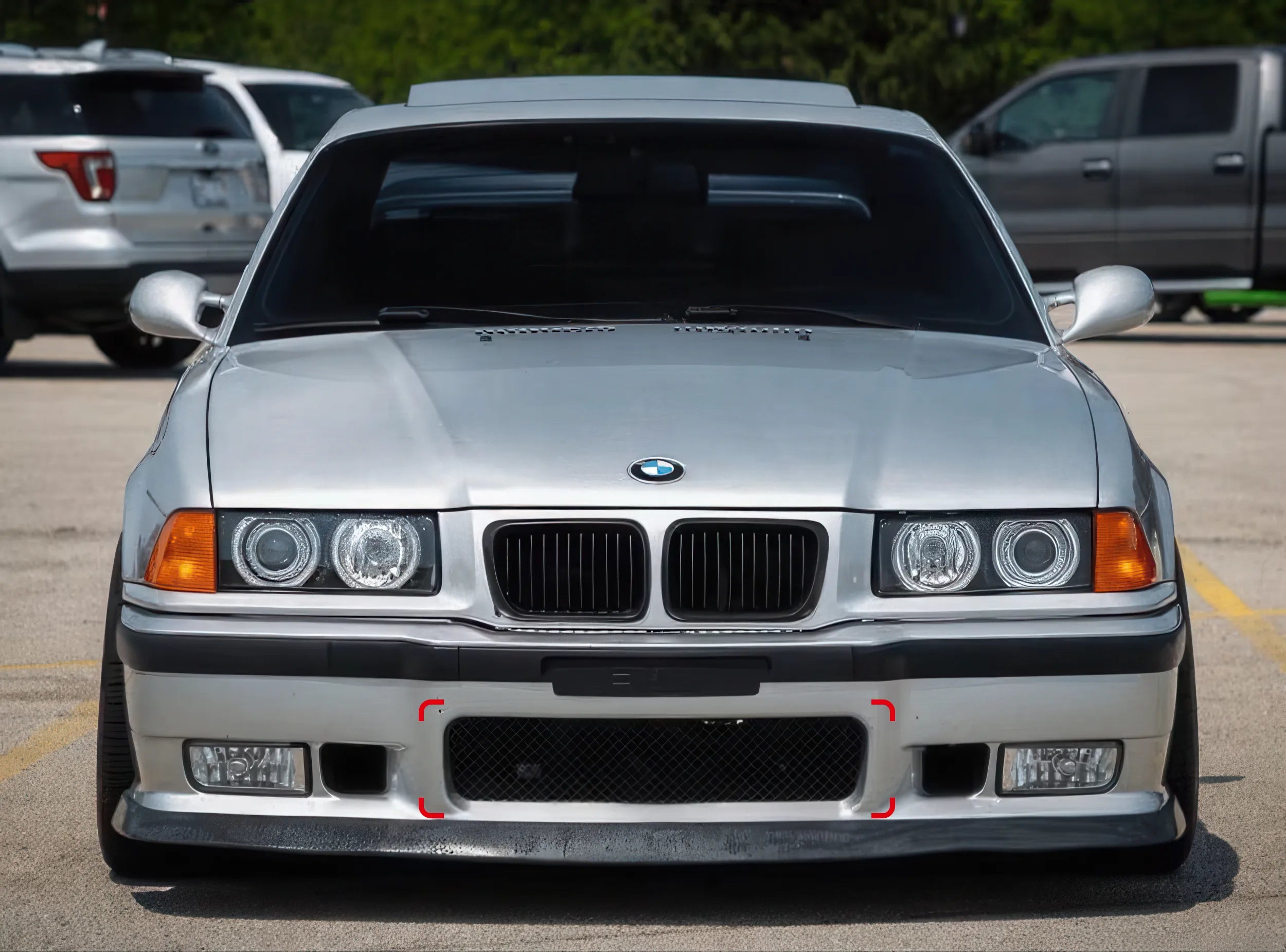 Grille Pare-Choc Avant - BMW Série 3 E36 - Revvo