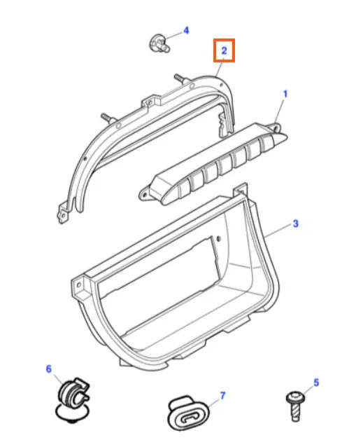 Support Cache Interrupteurs de Console Centrale pour Jaguar XJ8 / XJR (1998-2009) - Revvo