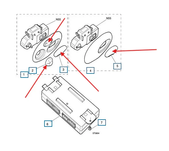 Bouton Réglage Siège Avant pour Jaguar XJ8 / XJR (X308) - Revvo