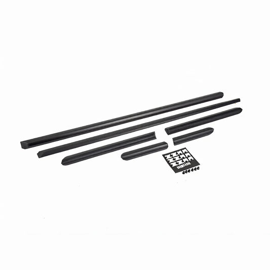 Baguettes BMW E30 Coupé Phase 2 - Kit Complet 6 Pièces Portes et Ailes (Noir) - Revvo
