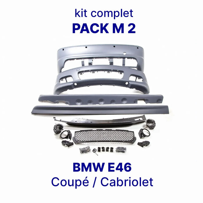 Kit Complet Pack M 2 pour BMW E46 Coupé & Cabriolet