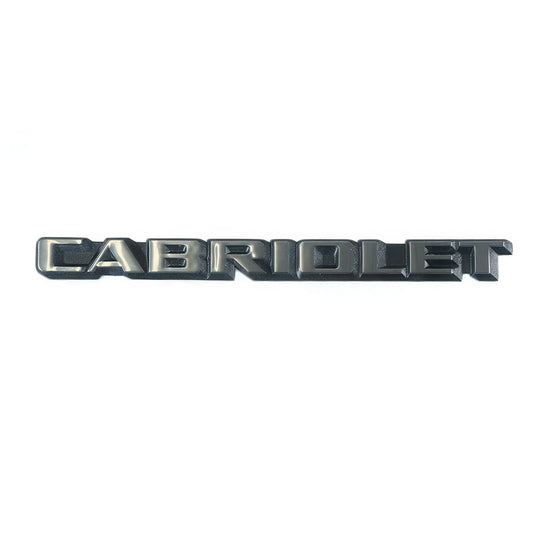 Logo Cabriolet - VW Golf 1 (chrome) - Revvo
