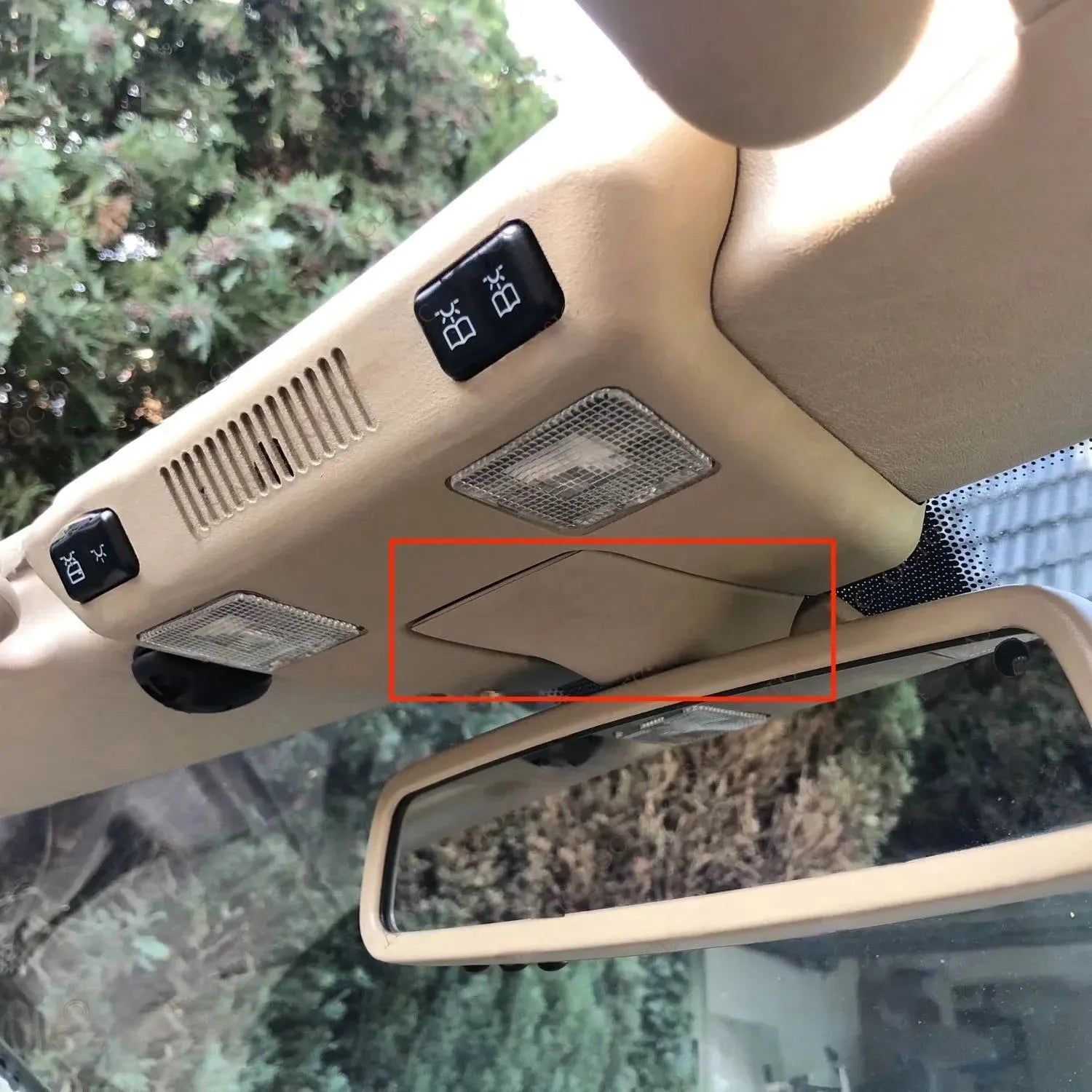 Mercedes SL & Classe E - Cache Supérieur Rétroviseur Intérieur