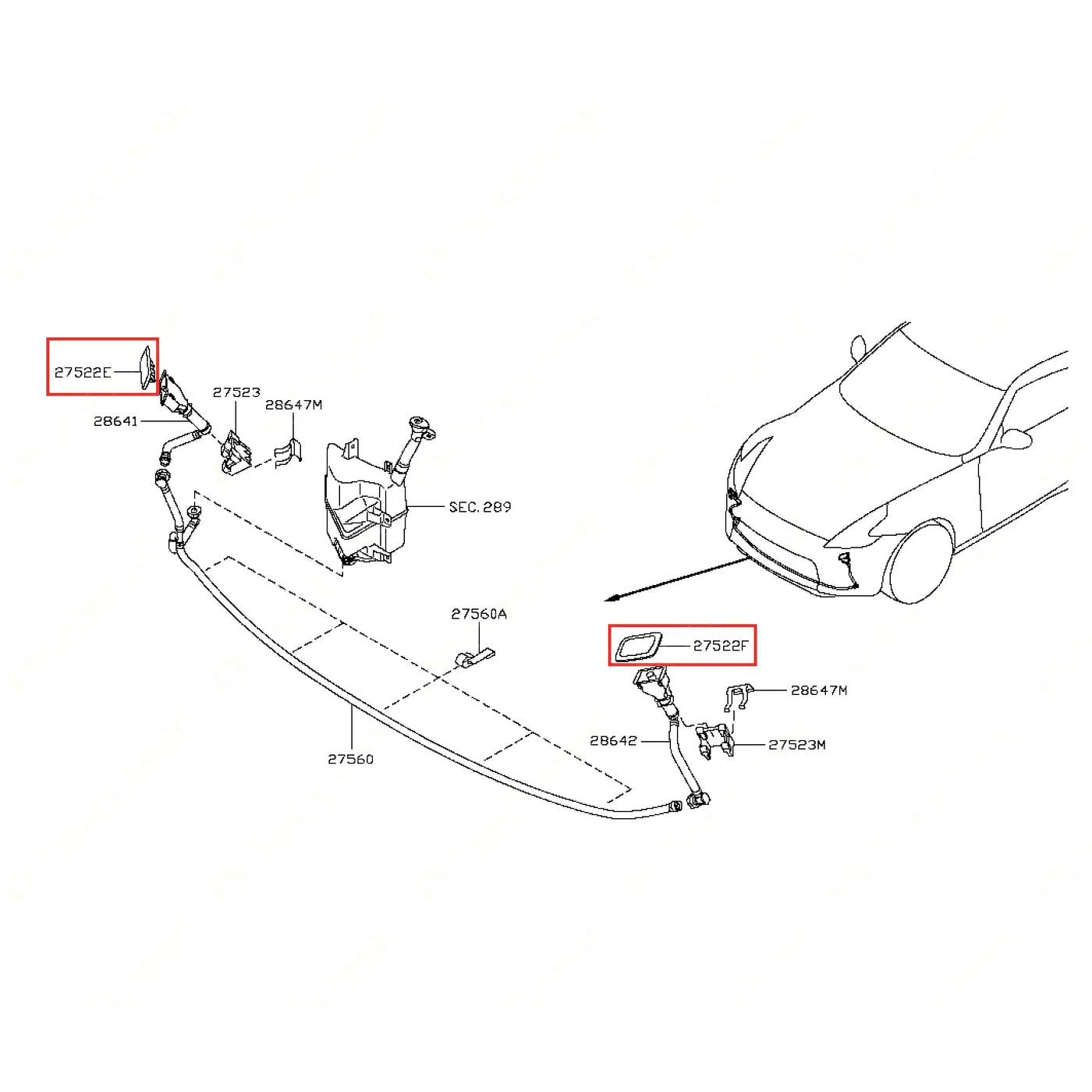 Couvercles Lave-Phare - Nissan 350Z phase 1 - Revvo