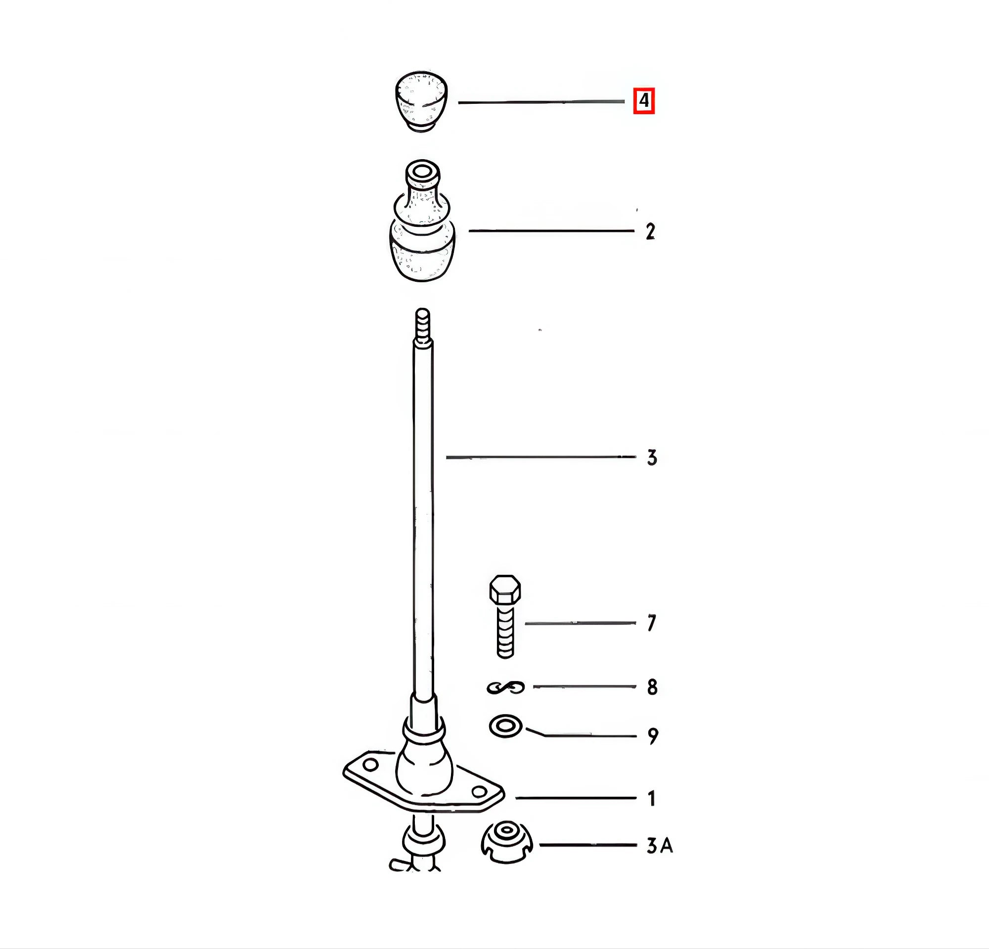 Pommeau Levier Vitesse - VW Golf 1 / Scirocco - Revvo
