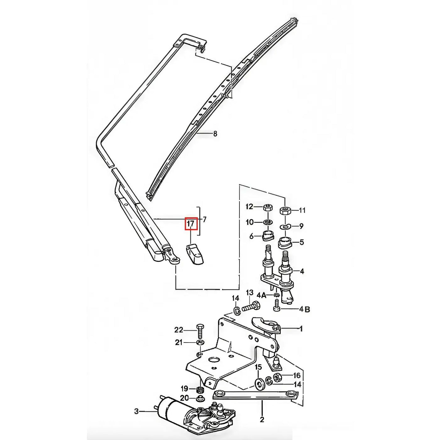 Cache-Écrou Bras Essuie-Glace - Porsche - Revvo