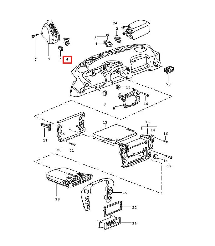 Cache Vis pour Bloc de Ventilation Gauche de Porsche 996 et 986 - Revvo