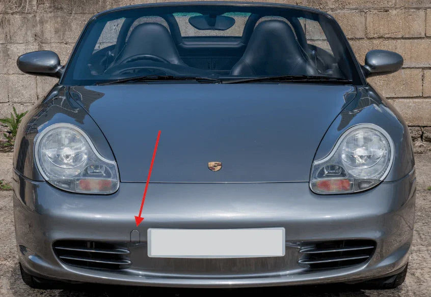 Cache Crochet de Remorquage Avant de Porsche Boxster 986 Phase 2 (2002-2004) - Revvo
