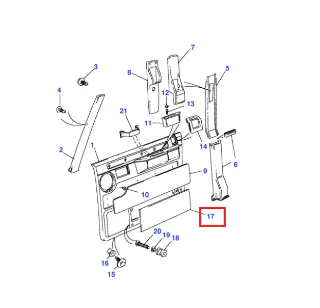 Rangement Carte Routière de Panneau de Porte pour Range Rover Classic - Revvo