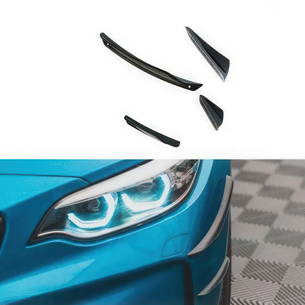 Ailettes Pare-Choc Avant BMW M2 F87 - Maxton - Revvo