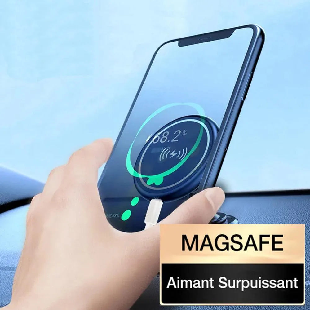 Support Téléphone MagSafe de Voiture avec Recharge Rapide - Revvo