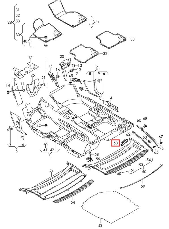 Cache Guide de Ceinture de Sécurité pour Volkswagen CC (2009-2017) - Revvo