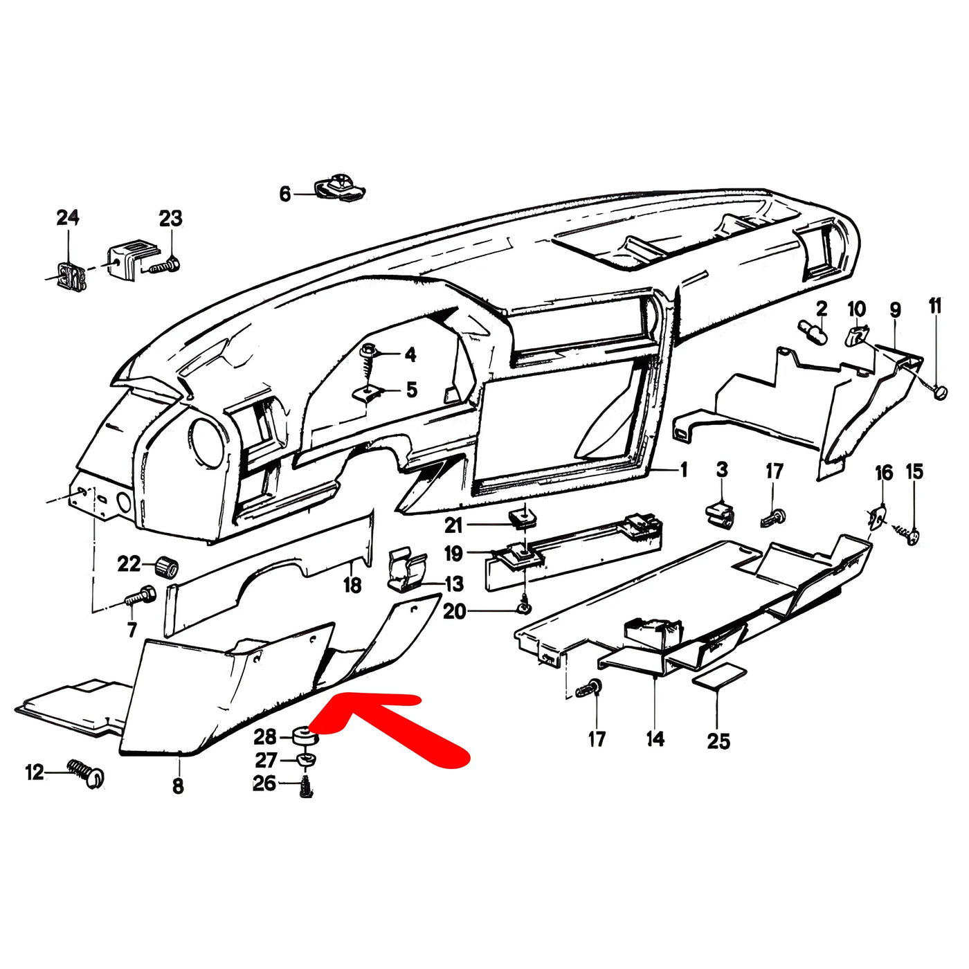Cache Colonne de Direction - BMW Série 3 E30 - Revvo